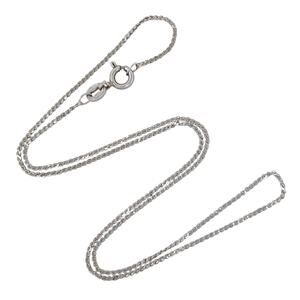 Vintage Italian Sterling Silver 925 Serpentine Chain Necklace 15.5"